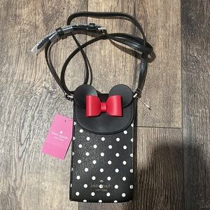 Disney X Kate Spade New York Minnie Mouse North South Flap Phone Crossbody